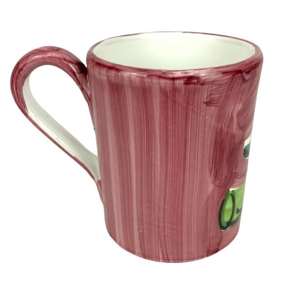 Handpainted Pier 1 Corn-Themed Ceramic Mug 12 Fl Oz Made In Italy - Picture 2 of 5